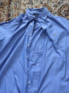 Polo by Ralph Lauren Blue Button-Up Shirt with Polo Pony